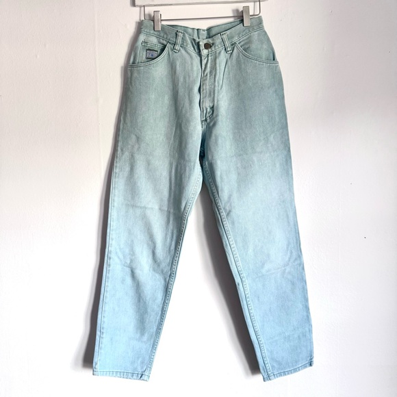Wrangler Denim - (rare) Wrangler Vintage High Waisted Mom Jeans (pale mint)